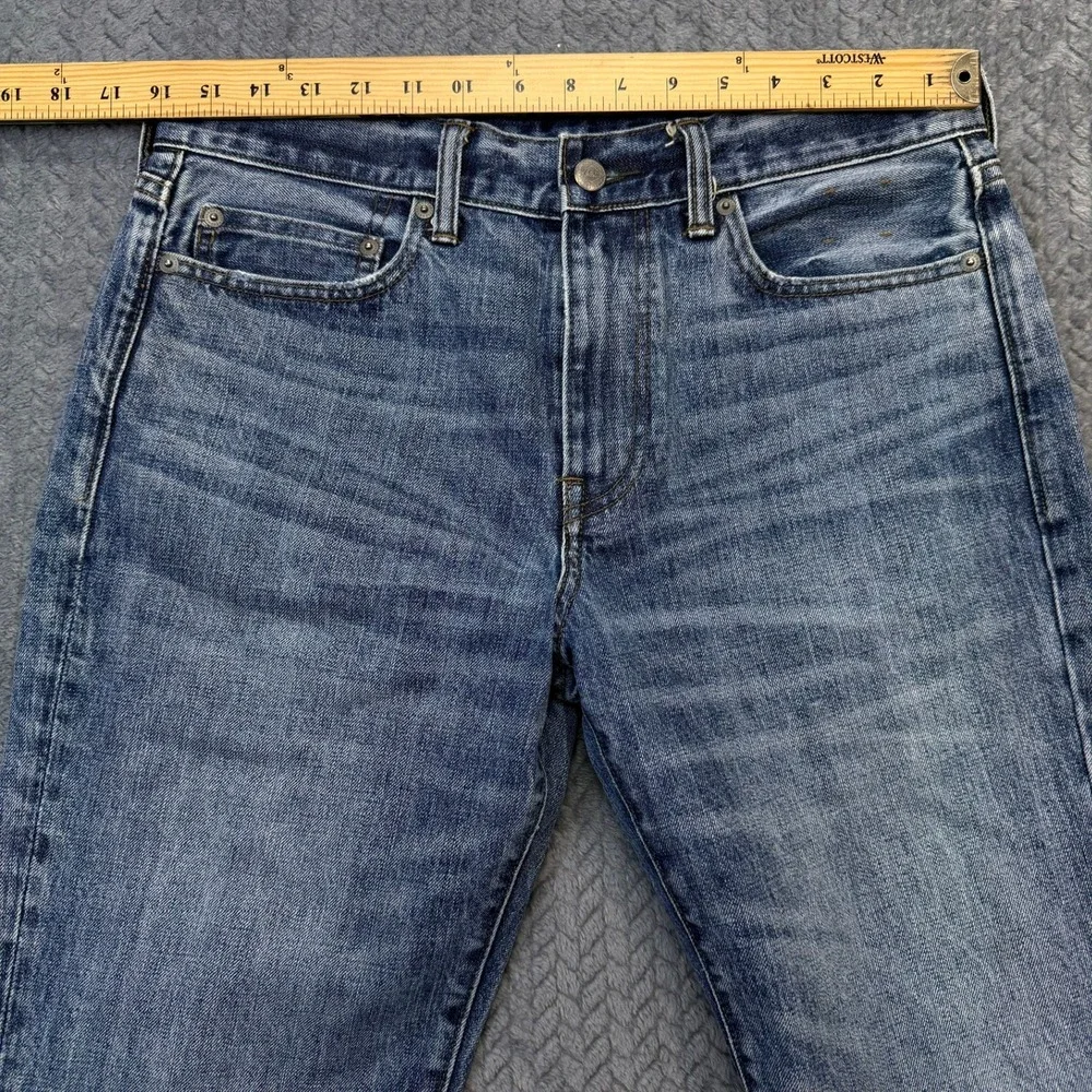 J.Crew Jeans Men 32x28 Blue 770 Slim Straight Kaihara Japanese Denim Medium Wash